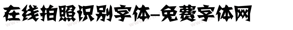 在线拍照识别字体字体转换
