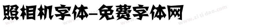 照相机字体字体转换