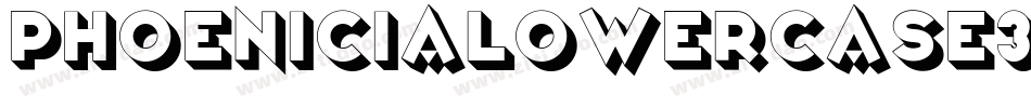 PhoeniciaLowerCase3D-v849字体转换