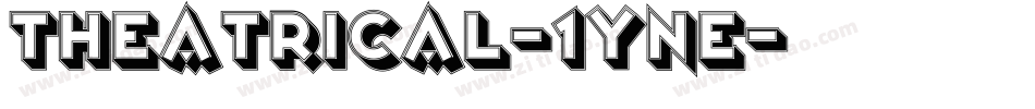 Theatrical-1yne字体转换