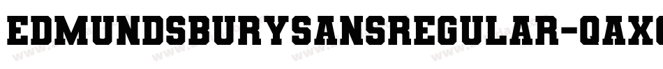 EdmundsburySansRegular-qAxq字体转换