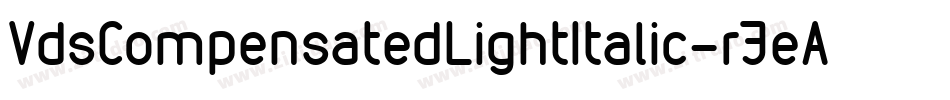 VdsCompensatedLightItalic-rJeA字体转换