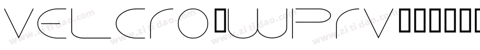 Velcro-WprV字体转换