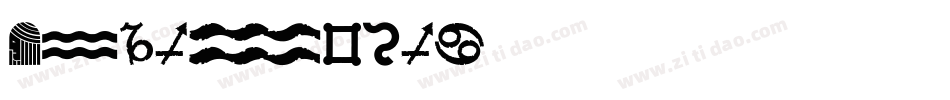 Zodiastic字体转换