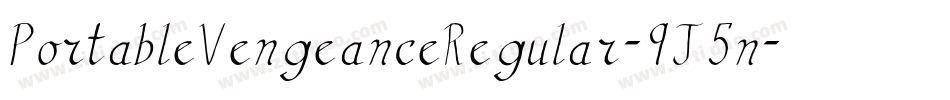PortableVengeanceRegular-9J5n字体转换