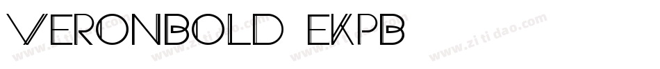 Veronbold-eKPB字体转换