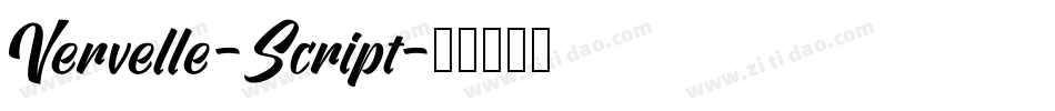 Vervelle-Script字体转换