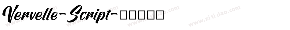 Vervelle-Script字体转换