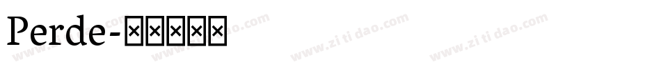 Perde字体转换