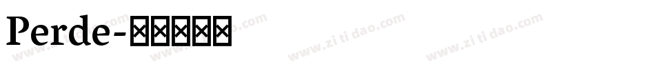 Perde字体转换