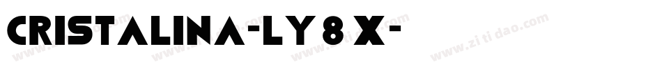 Cristalina-lY8X字体转换