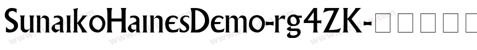 SunaikoHainesDemo-rg4ZK字体转换