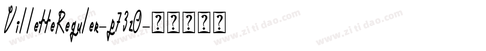 VilletteReguler-p73zO字体转换