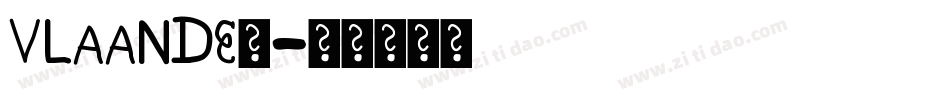 VLAANDE2字体转换