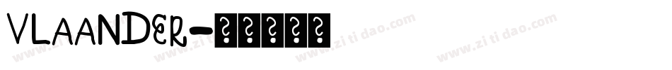 VLAANDER字体转换