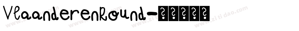 VlaanderenRound字体转换