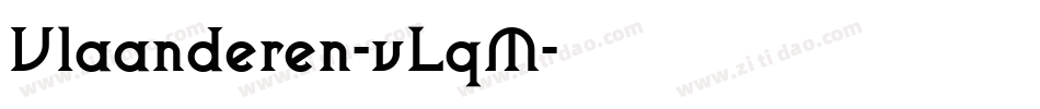 Vlaanderen-vLqM字体转换