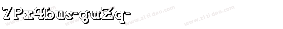 7Px4bus-gwZq字体转换