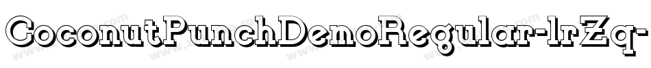 CoconutPunchDemoRegular-lrZq字体转换