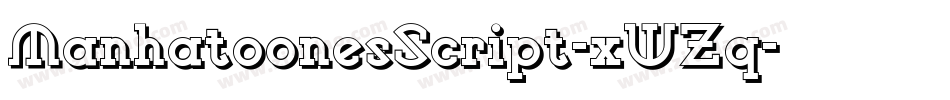 ManhatoonesScript-xWZq字体转换