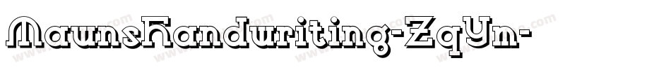 MawnsHandwriting-ZqYm字体转换