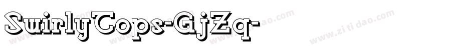 SwirlyTops-GjZq字体转换