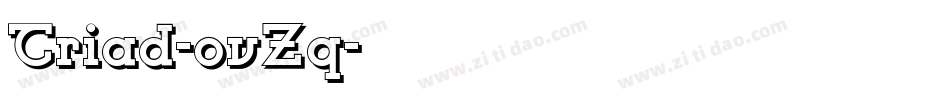 Triad-ovZq字体转换