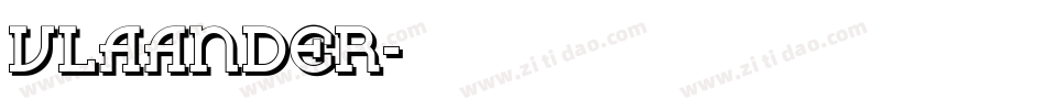 VLAANDER字体转换