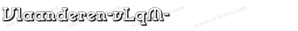 Vlaanderen-vLqM字体转换