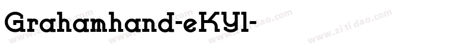 Grahamhand-eKYl字体转换