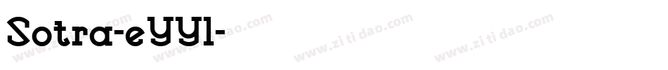 Sotra-eYYl字体转换
