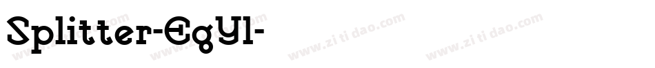 Splitter-EgYl字体转换