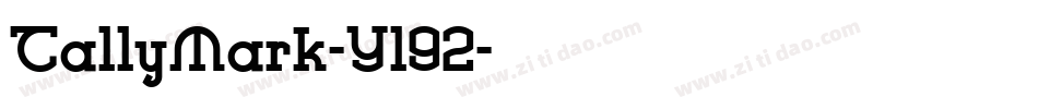 TallyMark-Yl92字体转换