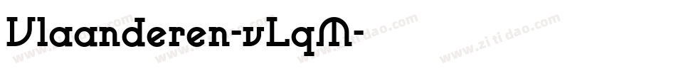 Vlaanderen-vLqM字体转换