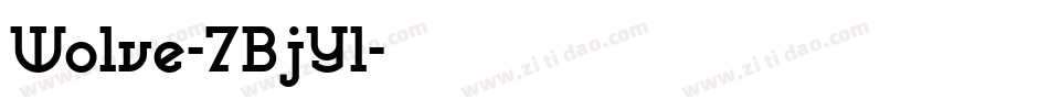 Wolve-7BjYl字体转换