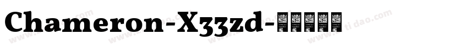 Chameron-X33zd字体转换