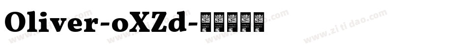 Oliver-oXZd字体转换 Oliver-oXZd字体转换