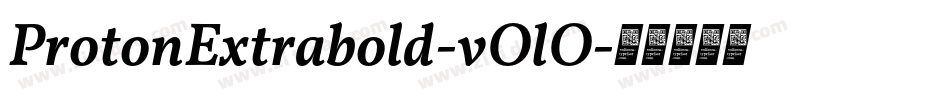 ProtonExtrabold-vOlO字体转换