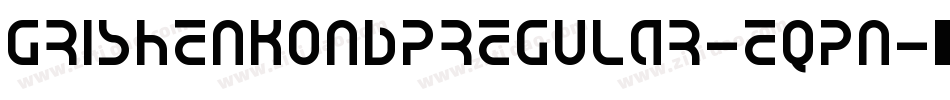 GrishenkoNbpRegular-eqPn字体转换