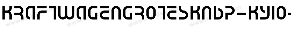 KraftwagenGroteskNbp-Ky1o字体转换