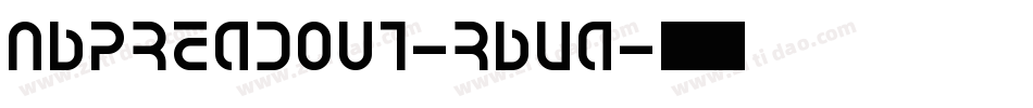 NbpReadout-RBVA字体转换