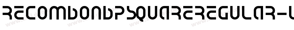 RecomboNbpSquareRegular-LPJ5字体转换