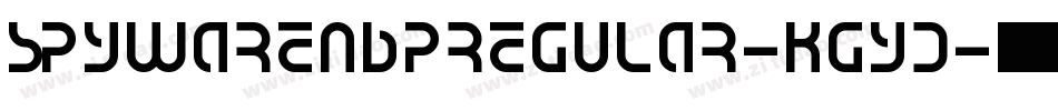 SpywareNbpRegular-KGYD字体转换