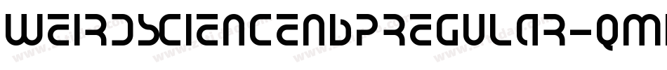 WeirdScienceNbpRegular-qmBr字体转换