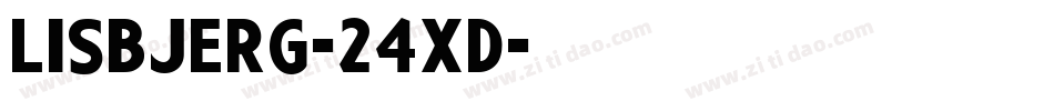 Lisbjerg-24Xd字体转换