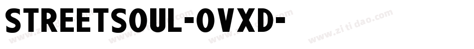 StreetSoul-ovXd字体转换