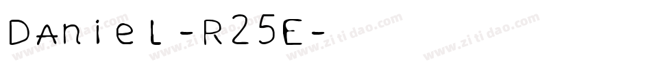 Daniel-R25E字体转换