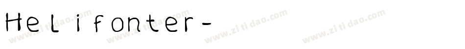 Helifonter字体转换