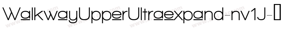 WalkwayUpperUltraexpand-nv1J字体转换