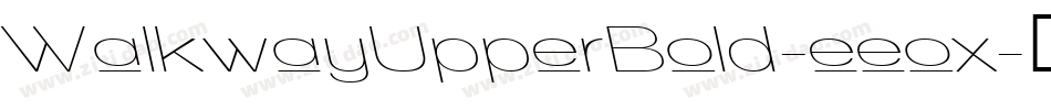 WalkwayUpperBold-eeox字体转换